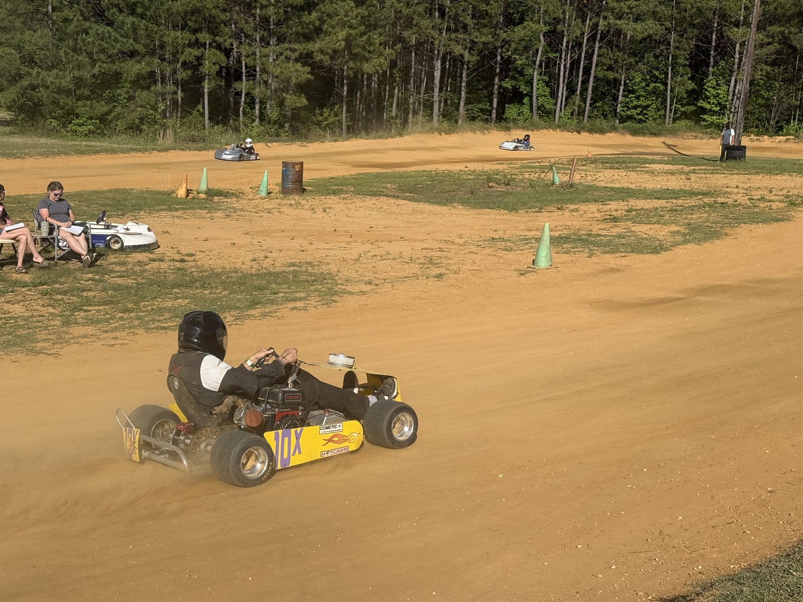 Kart at full throttle
