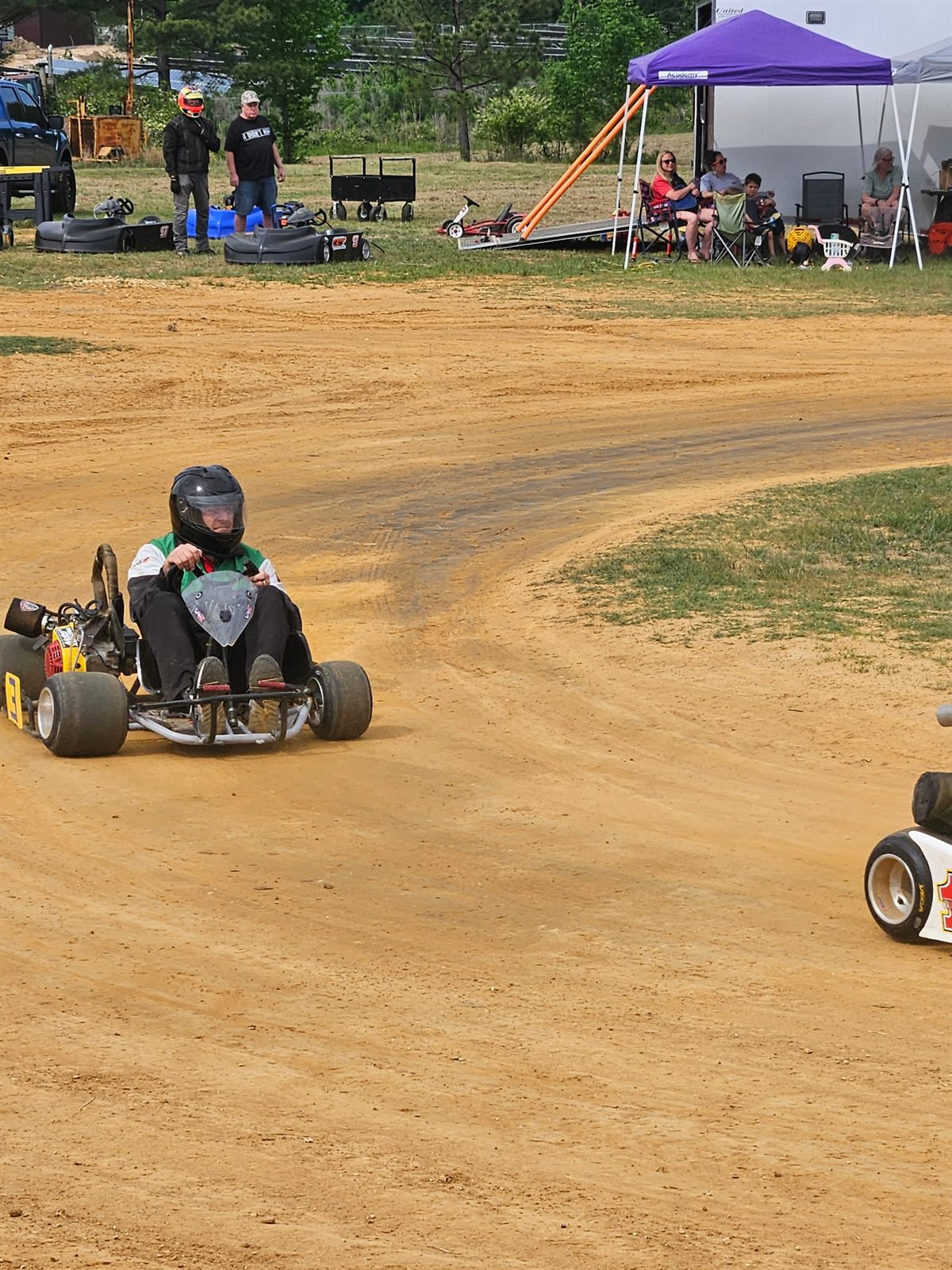 Kart on the track