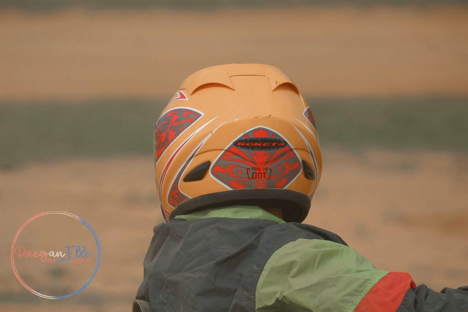 Driver helmet in team colors