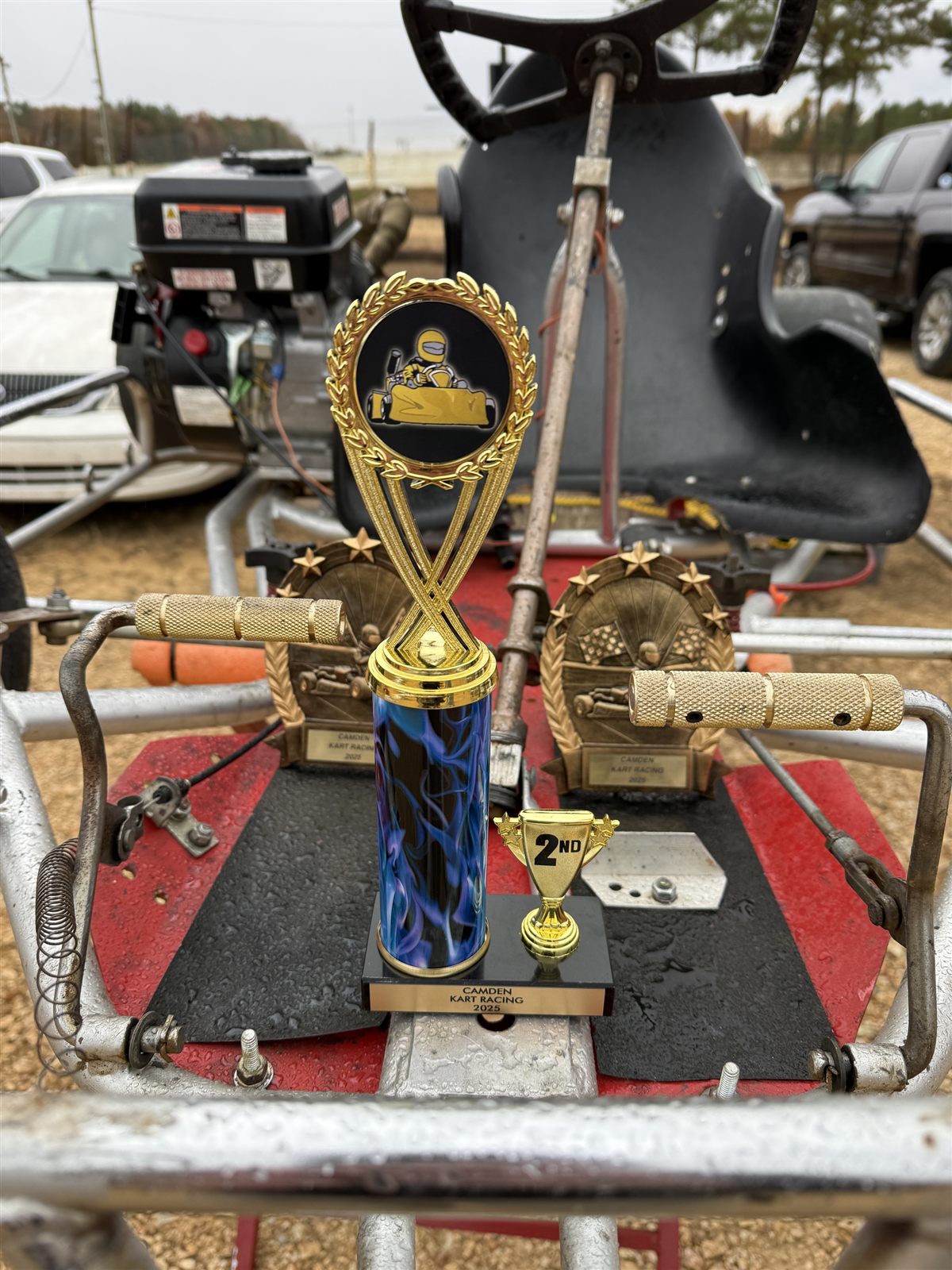 Camden Kart Racing 2025 trophies close-up